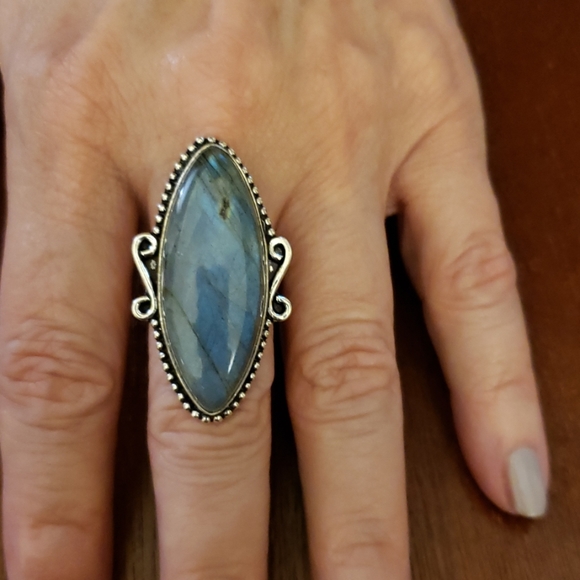 Sterling 925 silver and labradorite - Picture 1 of 3